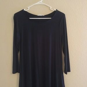 NWOT Reborn J Navy Blue Midi Dress Size M